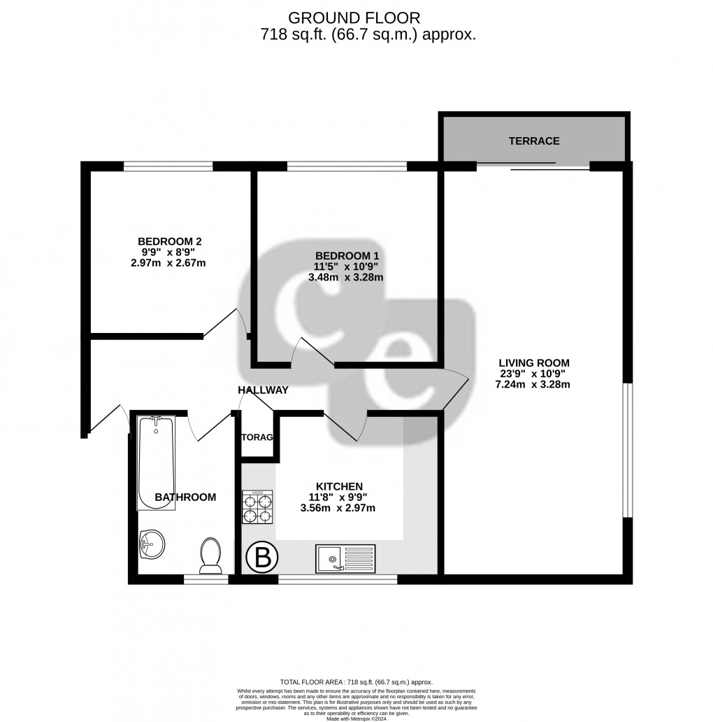 Floorplan for Kenton Road, HARROW, Middlesex