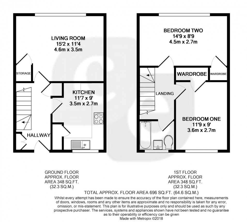 Floorplan for Newmarket Avenue, NORTHOLT, Middlesex