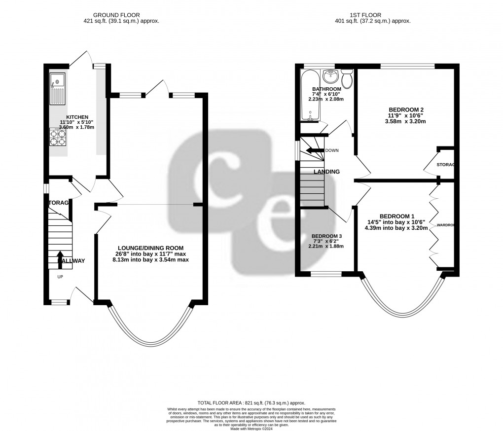 Floorplan for Kings Road, Harrow, Greater London