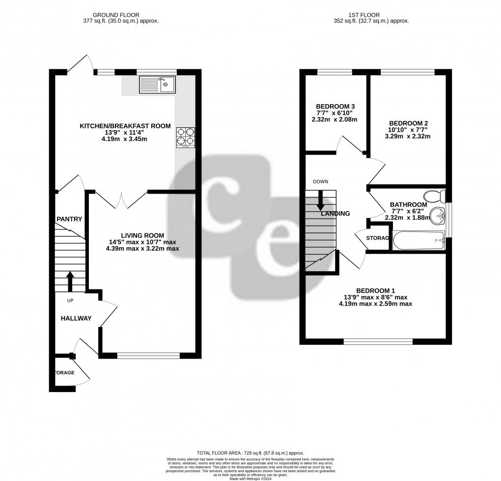 Floorplan for Abbots Drive, Harrow, Greater London