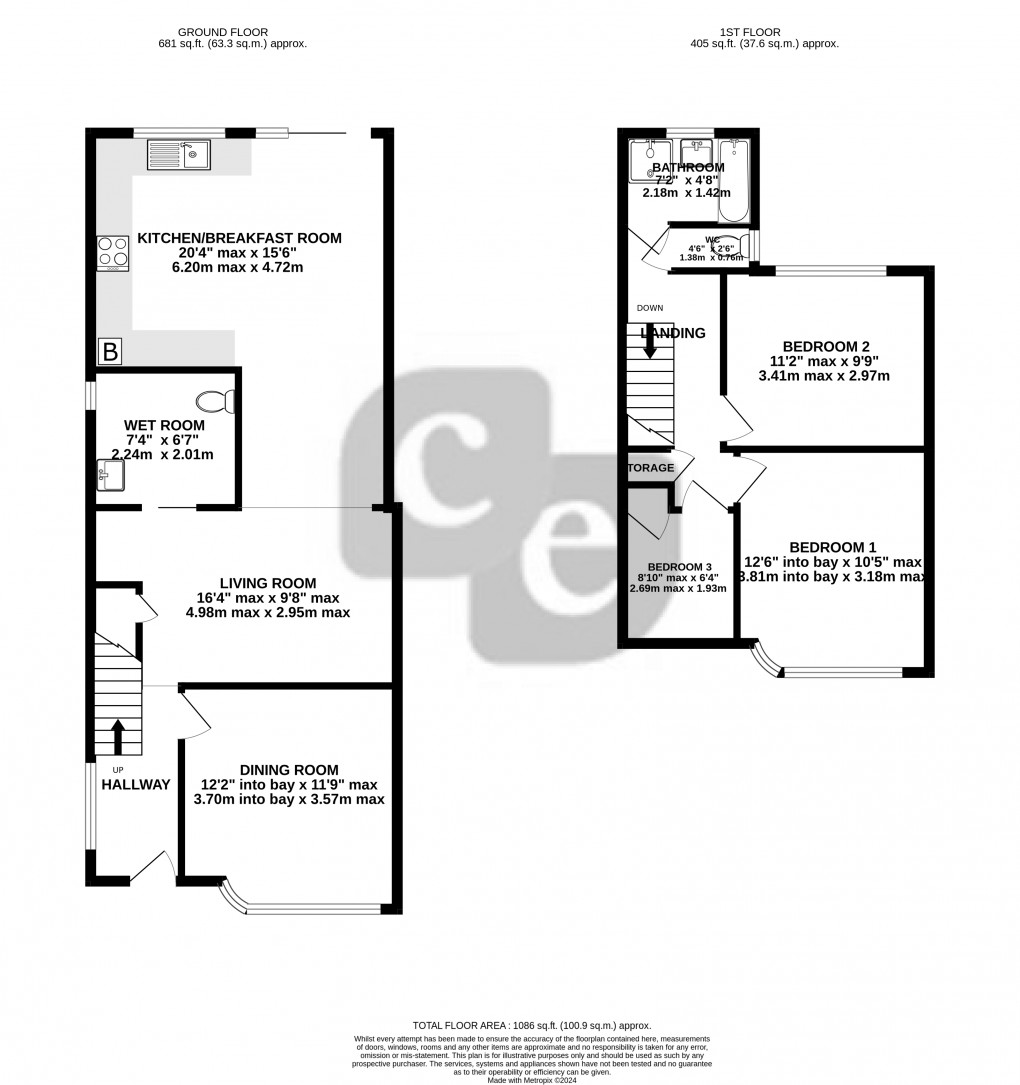 Floorplan for Eastleigh Avenue, Harrow, Greater London