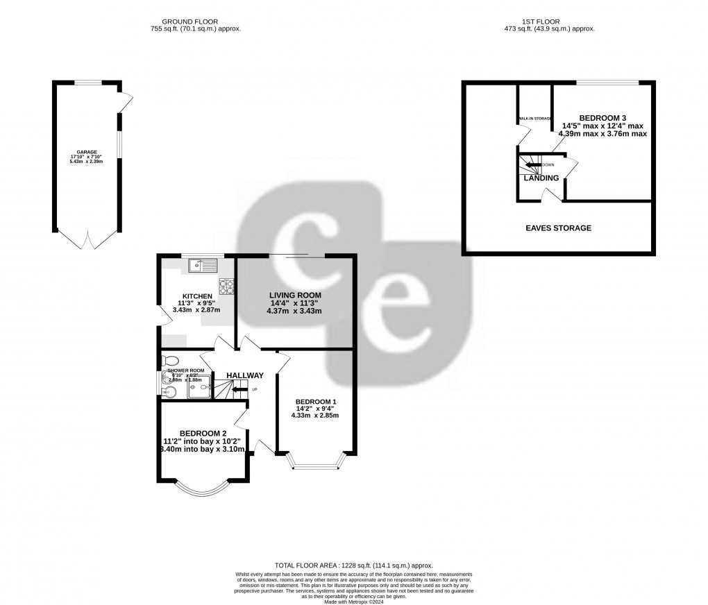 Floorplan for Fernbrook Drive, Harrow, Greater London