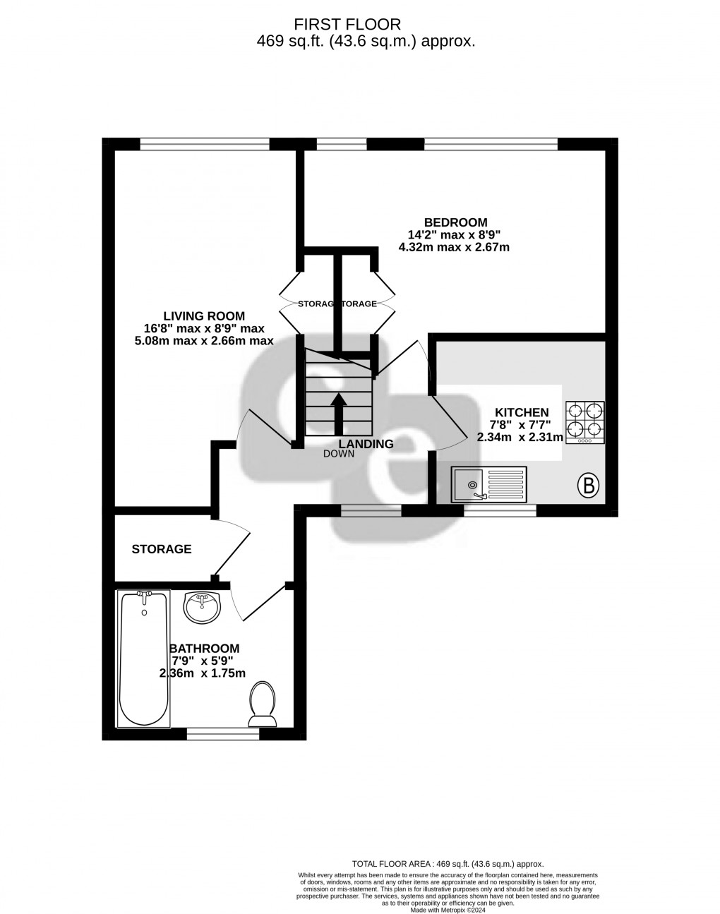 Floorplan for Greenford Road, Greenford, Greater London