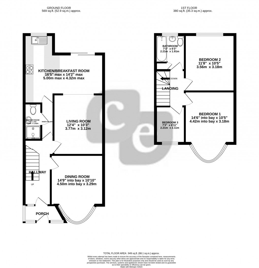 Floorplan for Kings Road, Harrow, Greater London