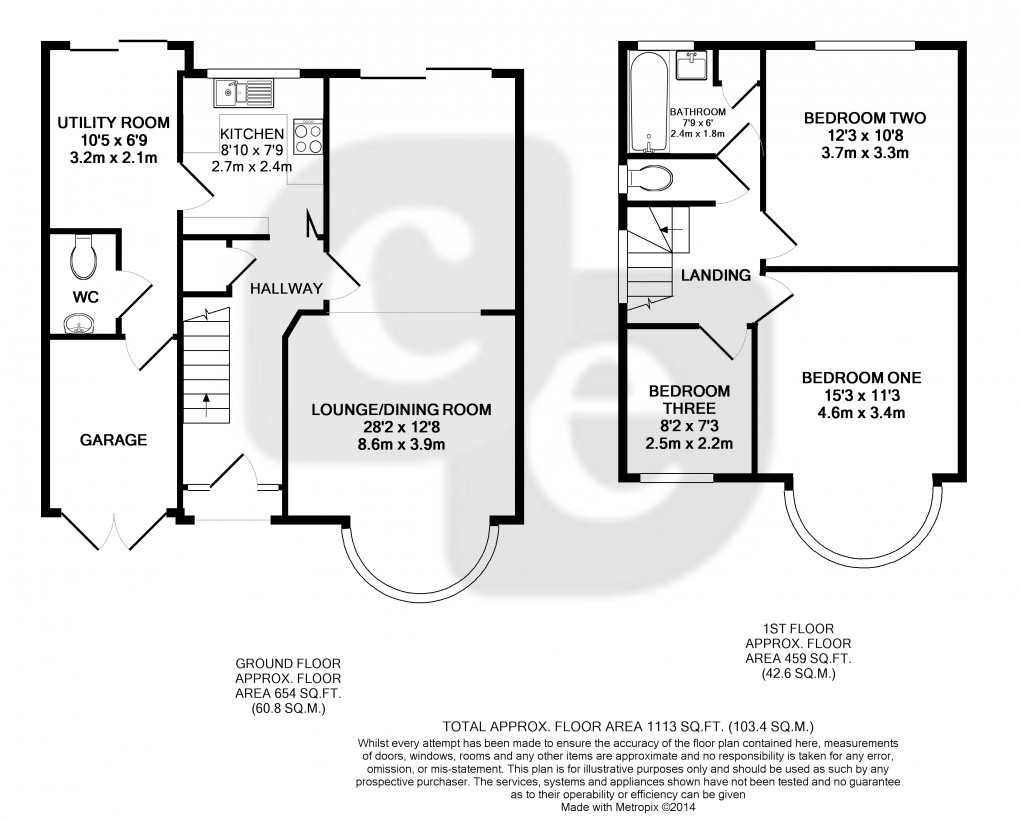 Floorplan for Romney Drive, Harrow, Greater London