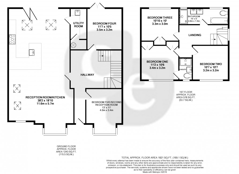 Floorplan for Lime Grove, RUISLIP, Middlesex