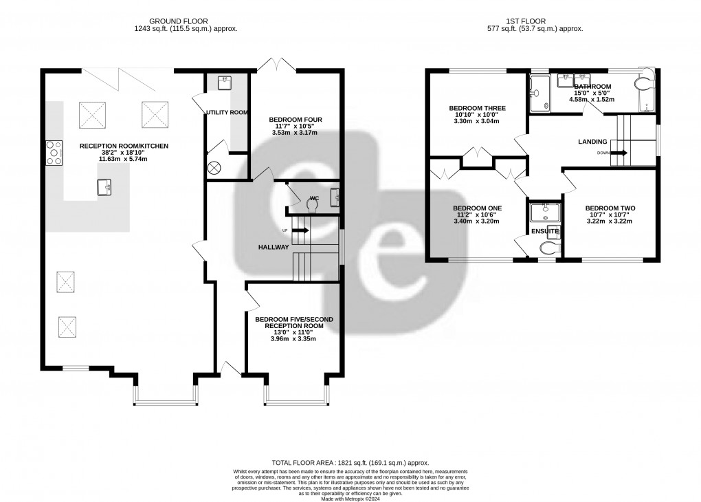 Floorplan for Lime Grove, RUISLIP, Middlesex