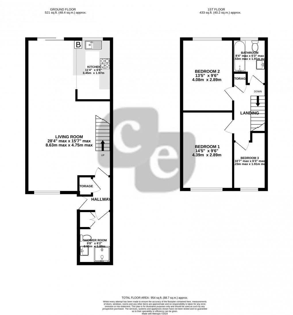 Floorplan for Lancaster Road, Northolt, Greater London