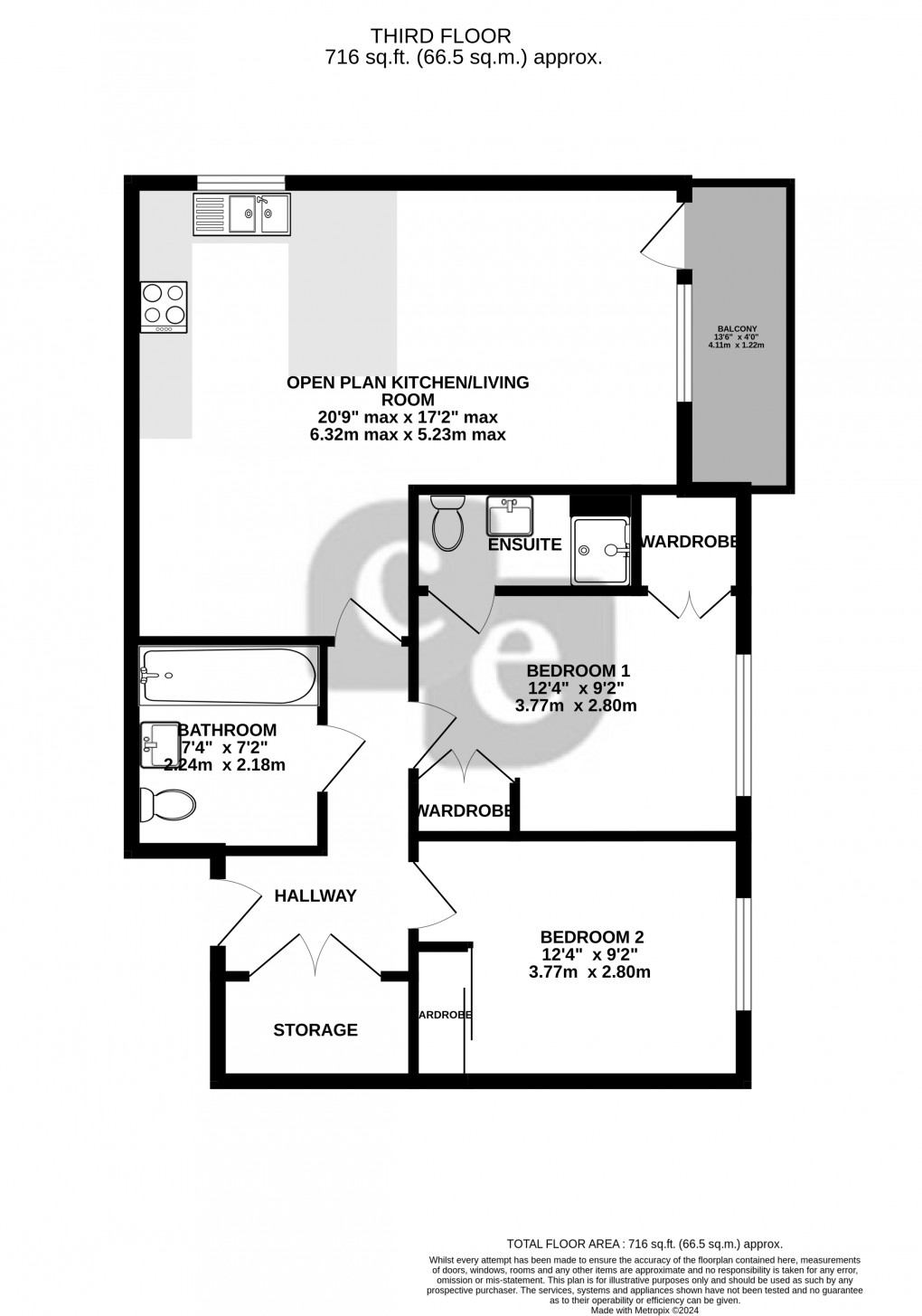 Floorplan for Drinkwater Road, Harrow, Greater London