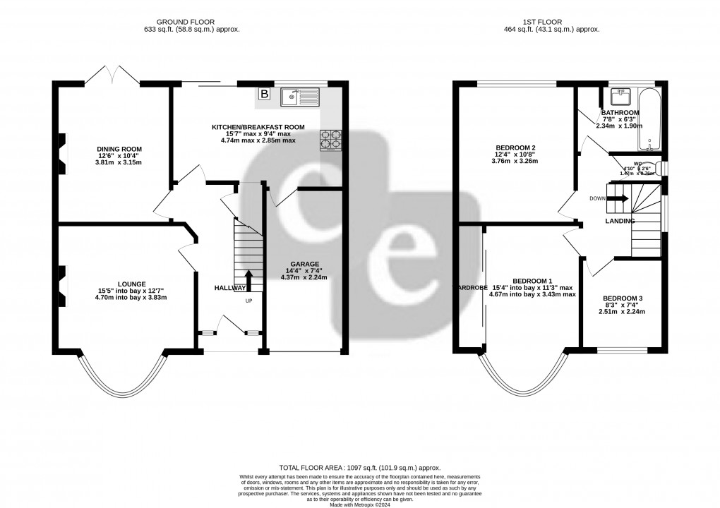 Floorplan for Alfriston Avenue, Harrow, Greater London