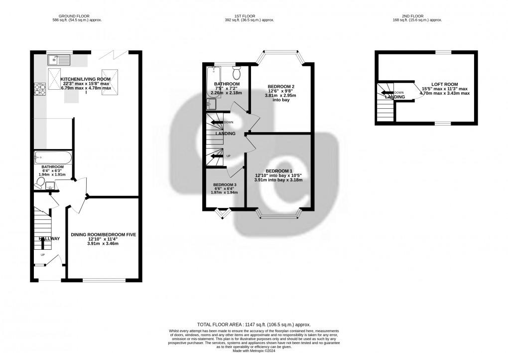 Floorplan for Castle Road, Northolt, Greater London