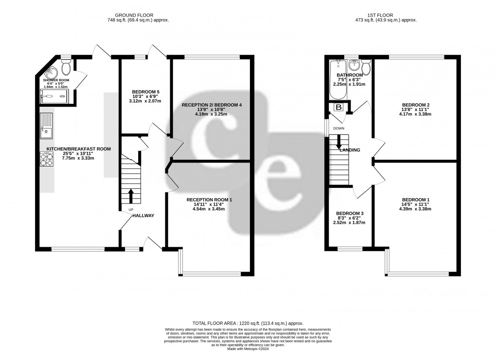 Floorplan for Bouverie Road, Harrow, Greater London