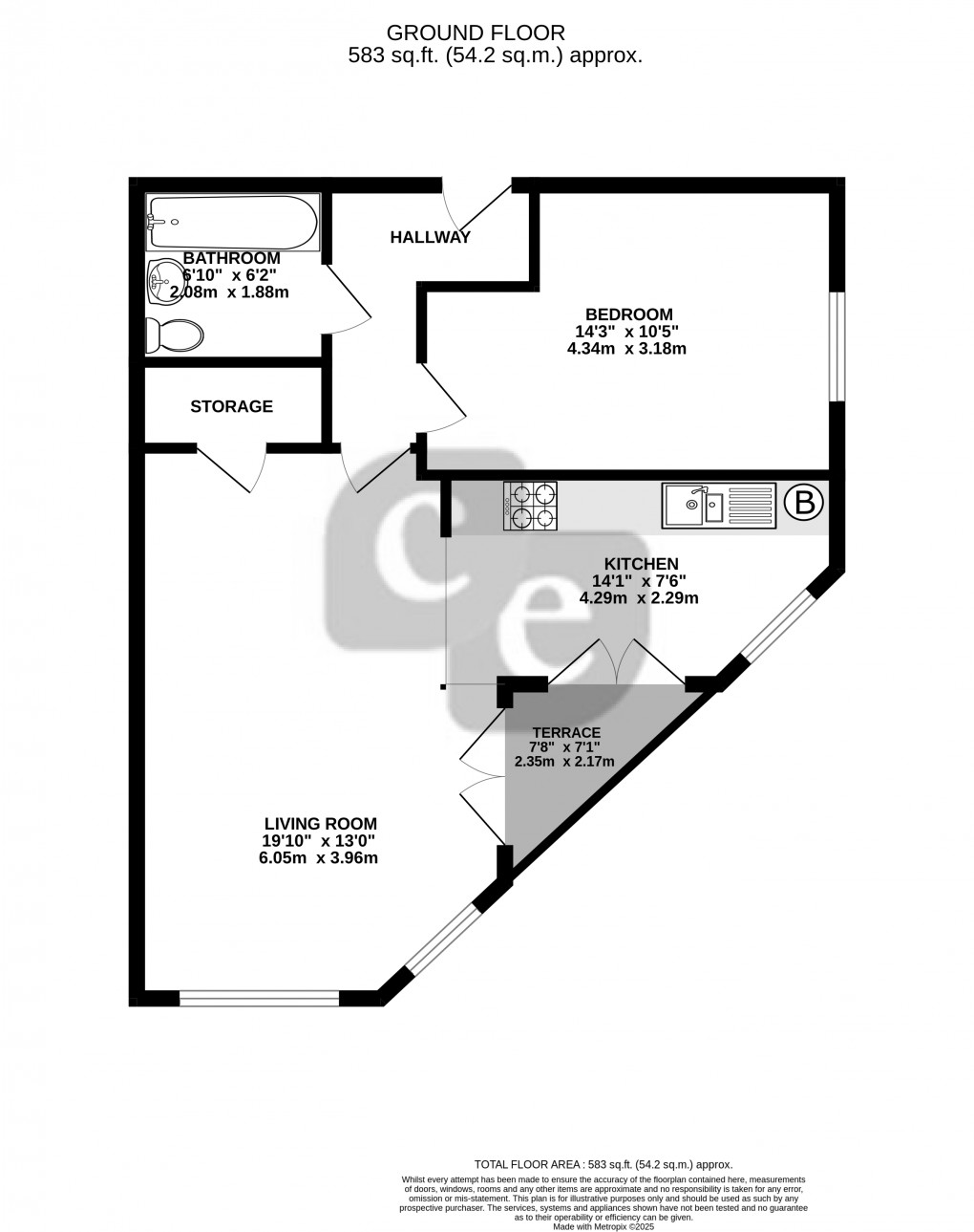 Floorplan for Rayners Lane, Harrow, Greater London