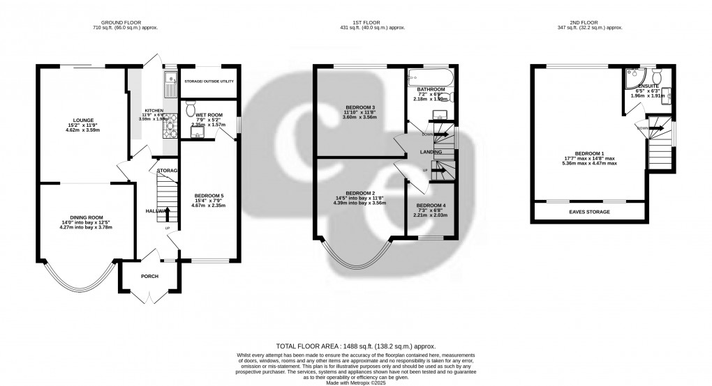 Floorplan for Lulworth Gardens, Harrow, Greater London