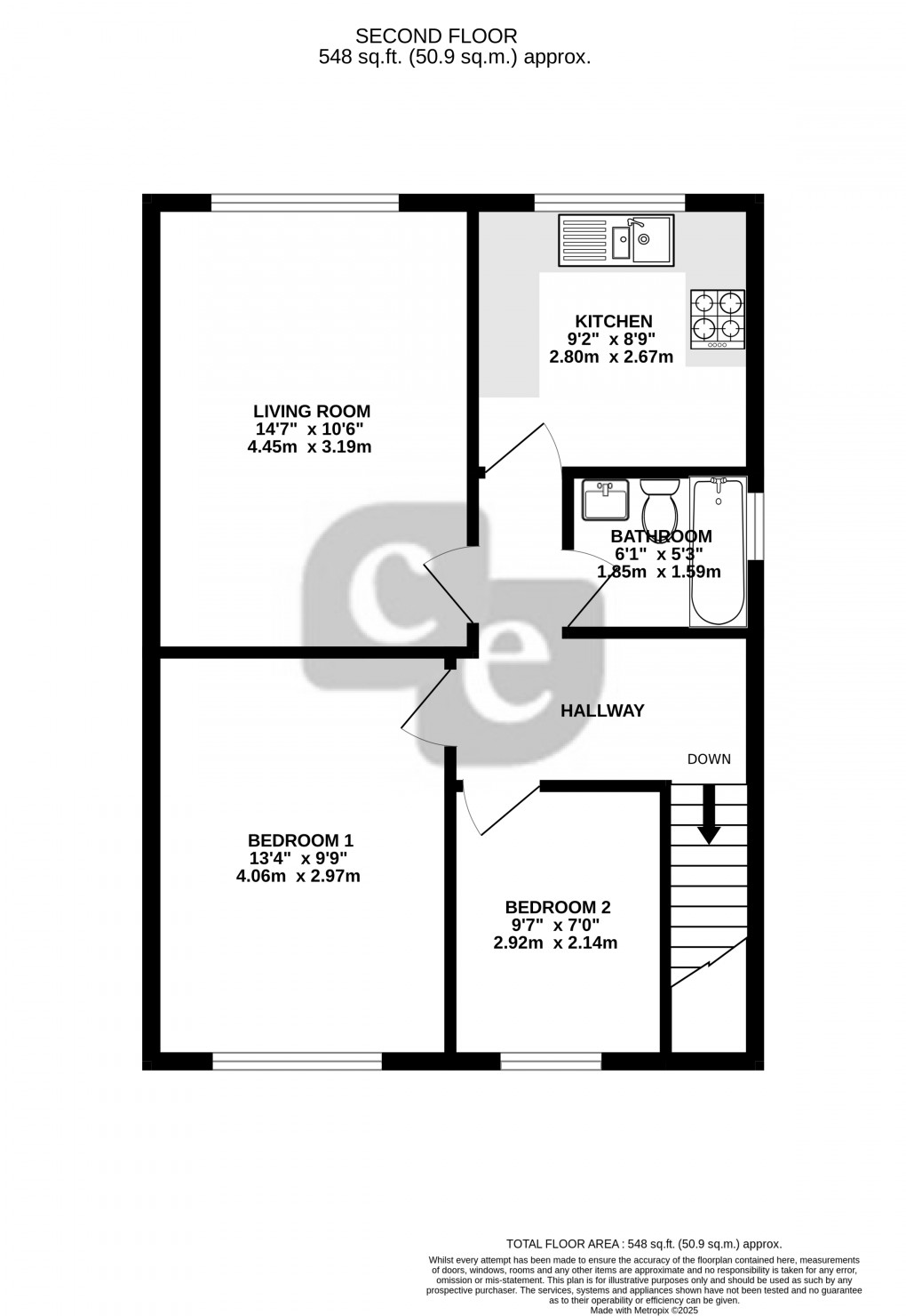 Floorplan for Rosebery Avenue, Harrow, Greater London