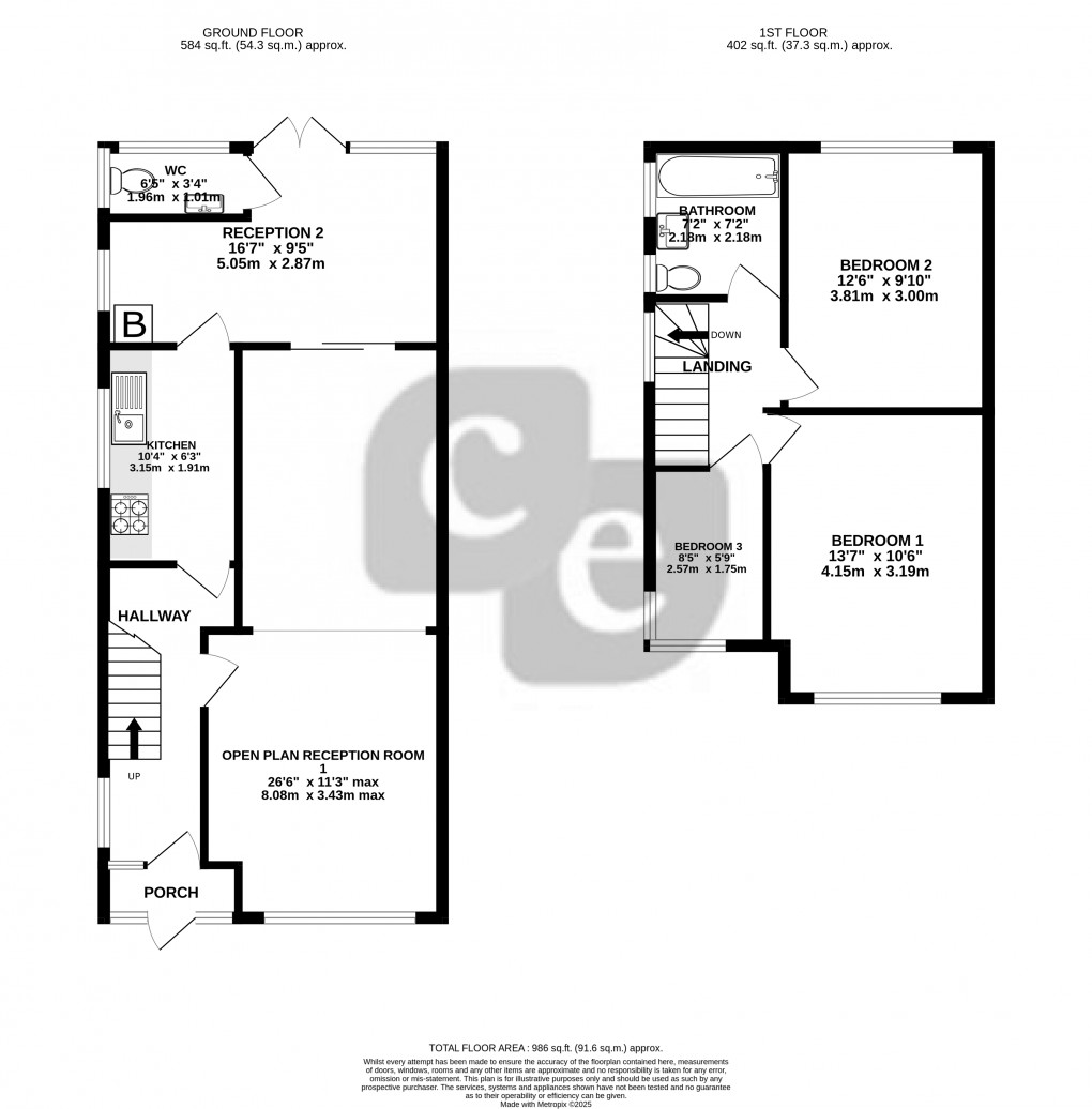 Floorplan for Welbeck Road, Harrow, Greater London