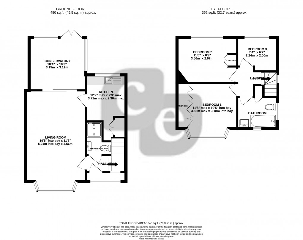 Floorplan for Somervell Road, Harrow, Greater London